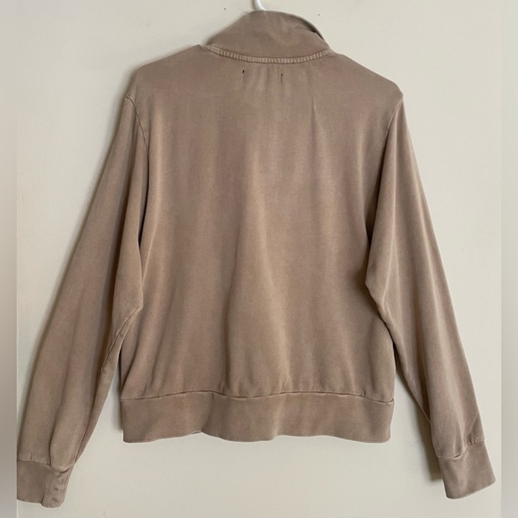 Blank NYC Tan Quarter-Zip Pullover Sweatshirt - Picture 2 of 4